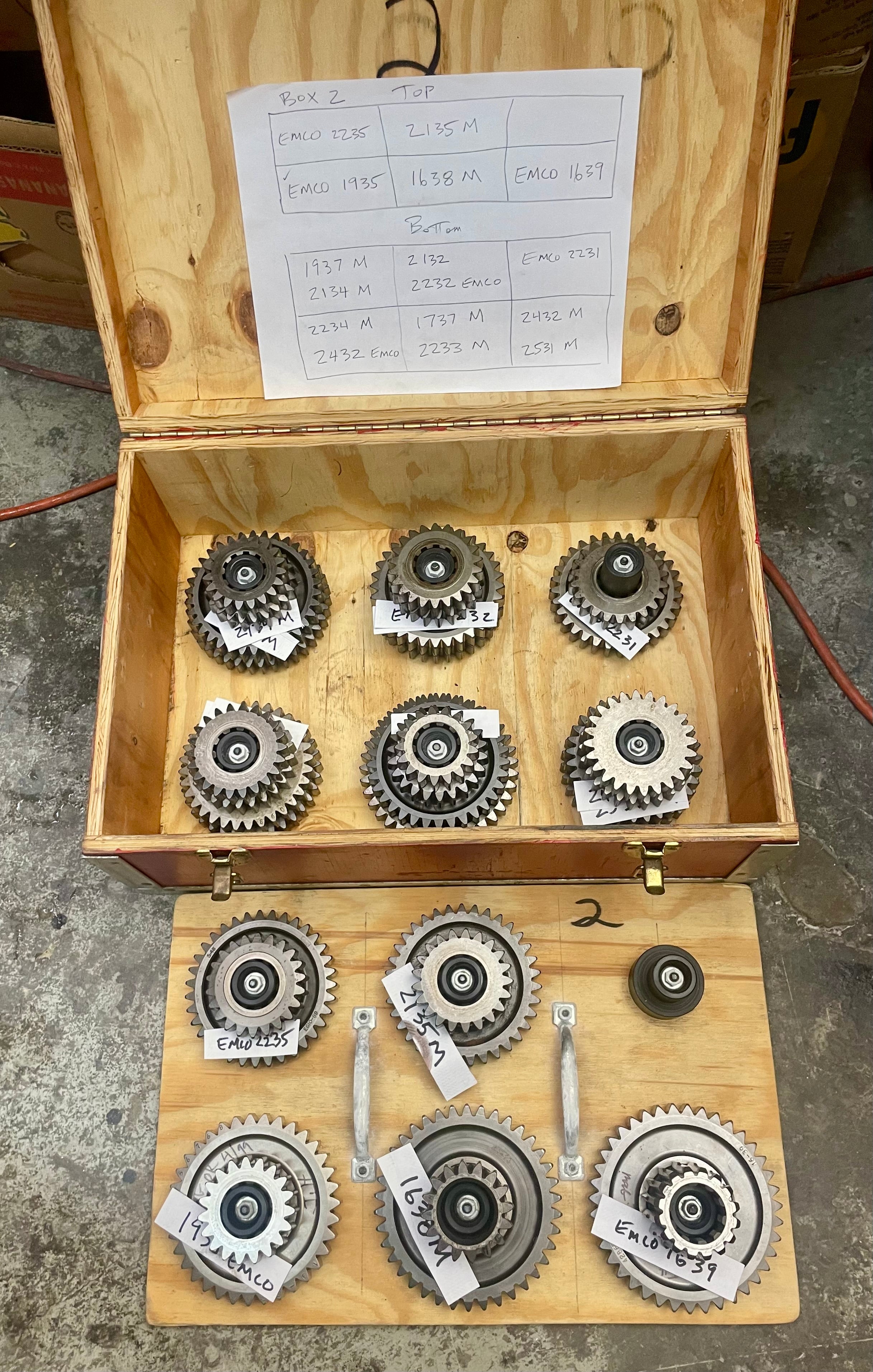Custom Red Box w 16 DGB Gear Pairs